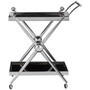 Novo 2 Tier Silver / Cross Design Trolley