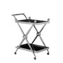 Novo 2 Tier Silver / Cross Design Trolley