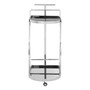 Novo 2 Tier Silver / Wavy Design Trolley