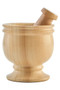 Tiga Teakwood Marble Mortar And Pestle