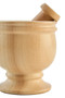 Tiga Teakwood Marble Mortar And Pestle