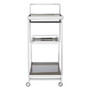 Novo 3 Tier Silver Finish Trolley