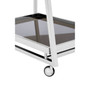 Novo 3 Tier Silver Finish Trolley