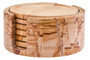 Tiga Teakwood Marble Set Of Five Round Coasters