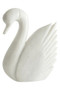 Zoro White Marble Decorative Swan