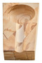 Tiago Teak Wood Effect Marble Cigar Ash Tray