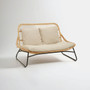Manado Natural Rattan Sofa with Cushions