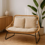 Manado Natural Rattan Sofa with Cushions