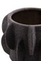 Sidra Small Black Textured Planter