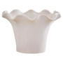 Sonata Small Cream Fluted Vase
