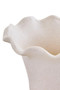 Sonata Small Cream Fluted Vase