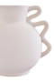 Sonata Small White Vase with Abstract Handles