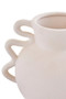 Sonata Small White Vase with Abstract Handles
