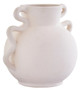 Sonata Small White Vase with Abstract Handles