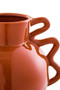 Sonata Small Burnt Orange Vase with Abstract Handles