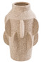 Sidra Large Cream Textured Vase