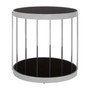 Novo Silver Cage Design Side Table Novo Silver Cage Design Side Table