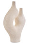 Broc Cream Textured Sculptural Vase