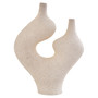 Broc Cream Textured Sculptural Vase