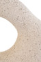 Broc Cream Textured Abstract Loop Sculpture On Pedestal