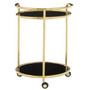 Novo Round Gold Finish Trolley
