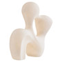 Broc White Marble Effect Organic Sculpture