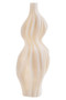Broc White Marble Effect Organic Twist Vase