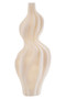 Broc White Marble Effect Organic Twist Vase