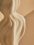 Broc White Marble Effect Organic Twist Vase