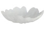 Galene Fluted White Glass Plate