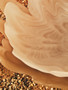 Galene Fluted Natural Glass Plate