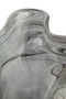 Galene Fluted Grey Glass Vase