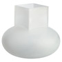 Gabi Small Opaque White Glass Vase