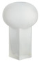 Gabi Large Opaque White Glass Vase