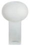 Gabi Large Opaque White Glass Vase