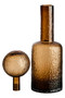 Galea Small Textured Brown Glass Bottle