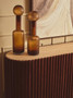 Galea Brown Textured Glass Small Bottle