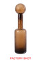 Galea Large Textured Brown Glass Bottle