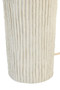 Carta Grey Etched Linear Design Papier Mache Domed Table Lamp
