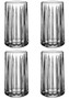 Beaufort Set of 4 Ribbed Hi Ball Glasses 350ml