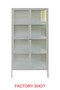 Addison Warm White Metal Fluted Glass Door Tall Cabinet