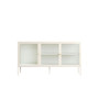 Addison Warm White Metal Fluted Glass Door Sideboard