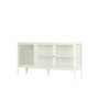 Addison Warm White Metal Fluted Glass Door Sideboard