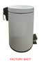 Parker 3 Litre Grey Pedal Bin