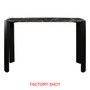 Palermo Black Marble Top and Acacia Wood Console Table
