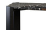Palermo Black Marble Top and Acacia Wood Console Table