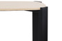 Palermo Cream Marble Top and Black Acacia Wood Console Table
