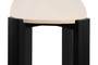 Palermo Cream Marble Top and Black Acacia Wood Console Table