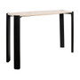 Palermo Cream Marble Top and Black Acacia Wood Console Table