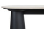 Waris Cream Marble Top and Black Mango Wood Console Table